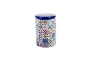 BARATTOLO CERAMICA DEC.FANTASIA 10xh.15CM *OUTLET*