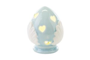 POMO PORCELLANA LED CELESTE 11xh.15 CM