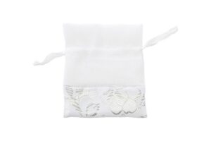 SACCHETTO COTONE DEC.ARGENTO 10x12 CM