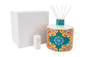 PROFUMATORE PORCELLANA LES JEAUXSONT FAITS C/ASTUCCIO d.14xh.15 CM