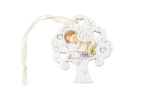 APPENDINO CALAMITA BIMBO COMUNIONE RESINA 6x7 CM