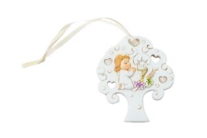 APPENDINO CALAMITA BIMBA COMUNIONE RESINA 6x7 CM