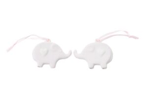 CALAMITA ELEFANTE PORCELLANA ROSA 7x4,5CM