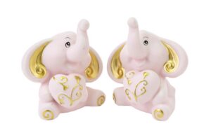 ELEFANTINO PORCELLANA 2 ASS.ROSA6x5xh.7 CM