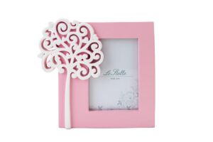 PORTAFOTO RESINA DEC.ALBERO ROSA13,5x12,5CMint.6x9