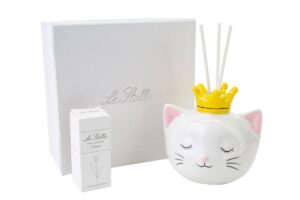 PROFUMATORE GATTINO PORCELLANA C/ASTUCCIO 12x9,5xh.11 CM