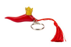 P/CHIAVI CORNO RESINA ROSSO 5,5x1,5x2CM