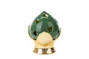 POMO LED PORCELLANA VERDE 14,5xh.17CM