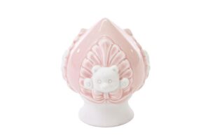 POMO ORSETTO PORCELLANA ROSA 7x7xh.8CM