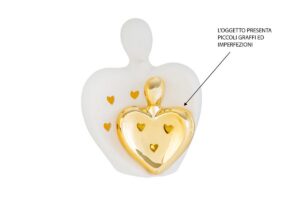 DIFETTATO COPPIA SPOSI PORCELLANA LED13,5x8xh.18 CM C/ASTUCCIO