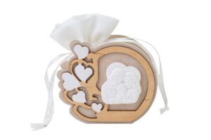 P/SACCHETTO LEGNO SACRA FAMIGLIA8x3,5xh.7 CM