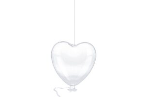CUORE VETRO APPENDINO 8x9CM