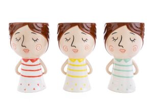 VASO PORCELLANA 3 ASS. 11xh.18 CM