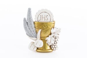 CALICE PRIMA COMUNIONE RESINA 7xh.8 CM