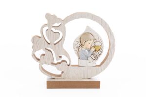 BIMBO PRIMA COMUNIONE LEGNO/RESINA 12,5x3xh.11 CM