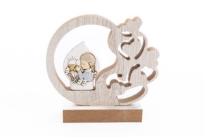BIMBA PRIMA COMUNIONE LEGNO/RESINA 10x3xh.9 CM