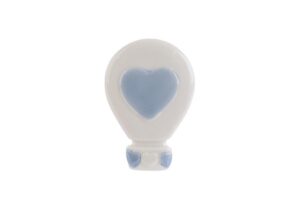 CALAMITA MONGOLFIERA PORCELLANA CELESTE 5 X 7 CM