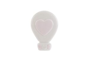 CALAMITA MONGOLFIERA PORCELLANA ROSA 5 X 7 CM