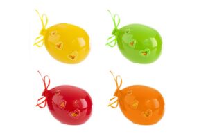 PALLONCINO LED PORCELLANA 4ASS. 12 X 9,5 X h.9 CM