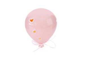 APPENDINO PALLONCINO LED PORCELLANA ROSA 11,5X11Xh.6CM
