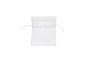 SACCHETTO RASO BIANCO 10x12 CM