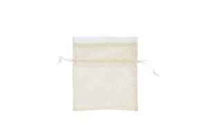 SACCHETTO RASO PANNA 10x12 CM