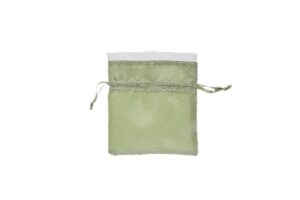 SACCHETTO RASO VERDE ACQUA 10x12CM