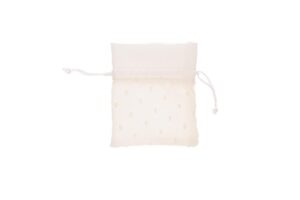 SACCHETTO STOFFA PANNA 10x12 CM