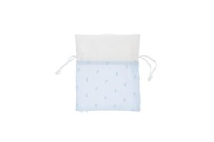 SACCHETTO STOFFA CELESTE 10x12 CM