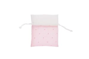 SACCHETTO STOFFA ROSA 10x12 CM