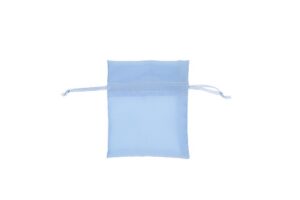 SACCHETTO COTONE CELESTE 8x10 CM