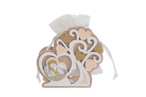 PORTA SACCHETTO LEGNO SACRA FAMIGLIA 4x9xh.8,5 CM