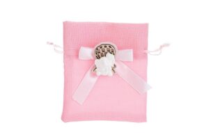 SACCHETTO ELEFANTE ROSA 10x12 CM