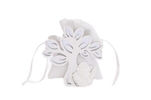 PORTA SACCHETTO ALBERO COMUNIONEBIANCO 4,5x7,5xh.8,5CM