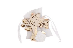 PORTA SACCHETTO SACRA FAMIGLIA ORO 4,5x7,5xh.8,5CM