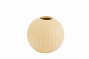 VASO PORCELLANA GIALLO diam.10xh.9 CM