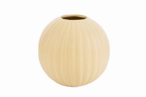 VASO PORCELLANA GIALLO diam.12xh.11 CM