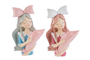 VASO GIRL RESINA 2 ASS.21,5x14xh.33 CM
