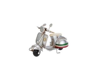 MOTO 125 METALLO COL.ARGENTO 11x5xh.7,5 CM