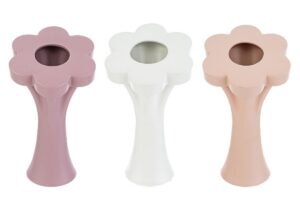 VASO FIORE CERAMICA 3 COL.ASS.14x14xh.25 CM