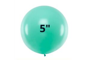 BUSTA 50 PZ PALLONCINI 5" MACA COLORS VERDE ACQUA