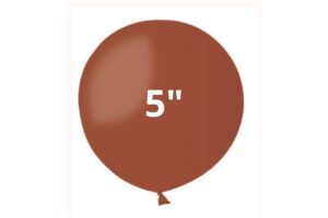 BUSTA 50 PZ PALLONCINI 5" MATTE COLORS CAFFE'