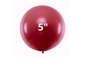 BUSTA 50 PZ PALLONCINI 5" MATTE COLORS ROSSO BORDEAUX