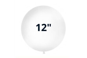 BUSTA 50 PZ PALLONCINI 12" MATTECOLORS BIANCO