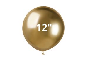 BUSTA 50 PZ PALLONCINI 12" METALLIC COLORS ORO