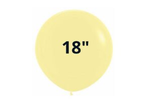 BUSTA 25 PZ PALLONCINI 18" MACA COLORS GIALLO