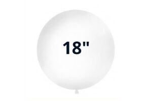 BUSTA 25 PZ PALLONCINI 18" MATTECOLORS BIANCO