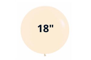 BUSTA 25 PZ PALLONCINI 18" MATTECOLORS PANNA