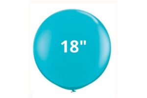 BUSTA 25 PZ PALLONCINI 18" MATTECOLORS TURCHESE