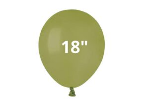 BUSTA 25 PZ PALLONCINI 18" MATTECOLORS VERDE OLIVA